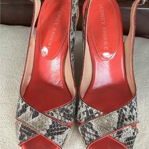 Audrey Brooke wedge shoes/sandals